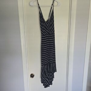 Vanity Black and White Striped Top